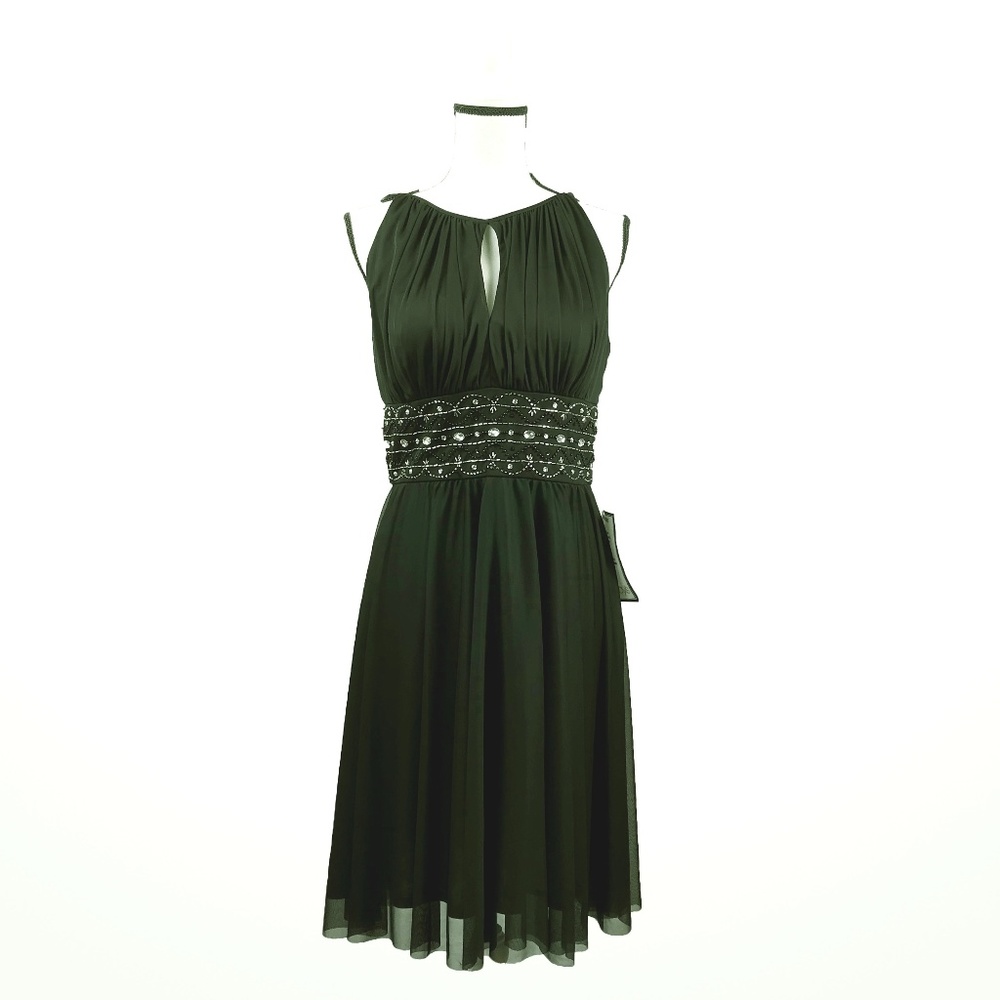 Women's Black Halter Dress